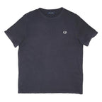 FRED PERRY Mens Black Modern T-Shirt XL Short Sleeve Crew Neck Cotton Blend