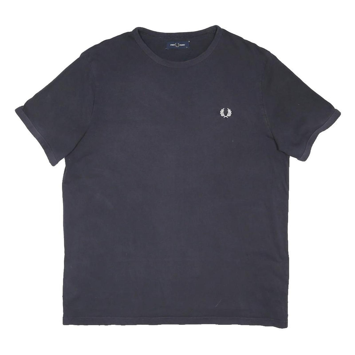FRED PERRY Mens Black Modern T-Shirt XL Short Sleeve Crew Neck Cotton Blend