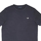 FRED PERRY Mens Black Modern T-Shirt XL Short Sleeve Crew Neck Cotton Blend