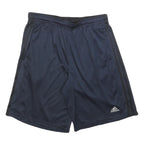 ADIDAS Mens Navy Blue Sports Shorts M W30 Polyester Blend Athletic Gymwear
