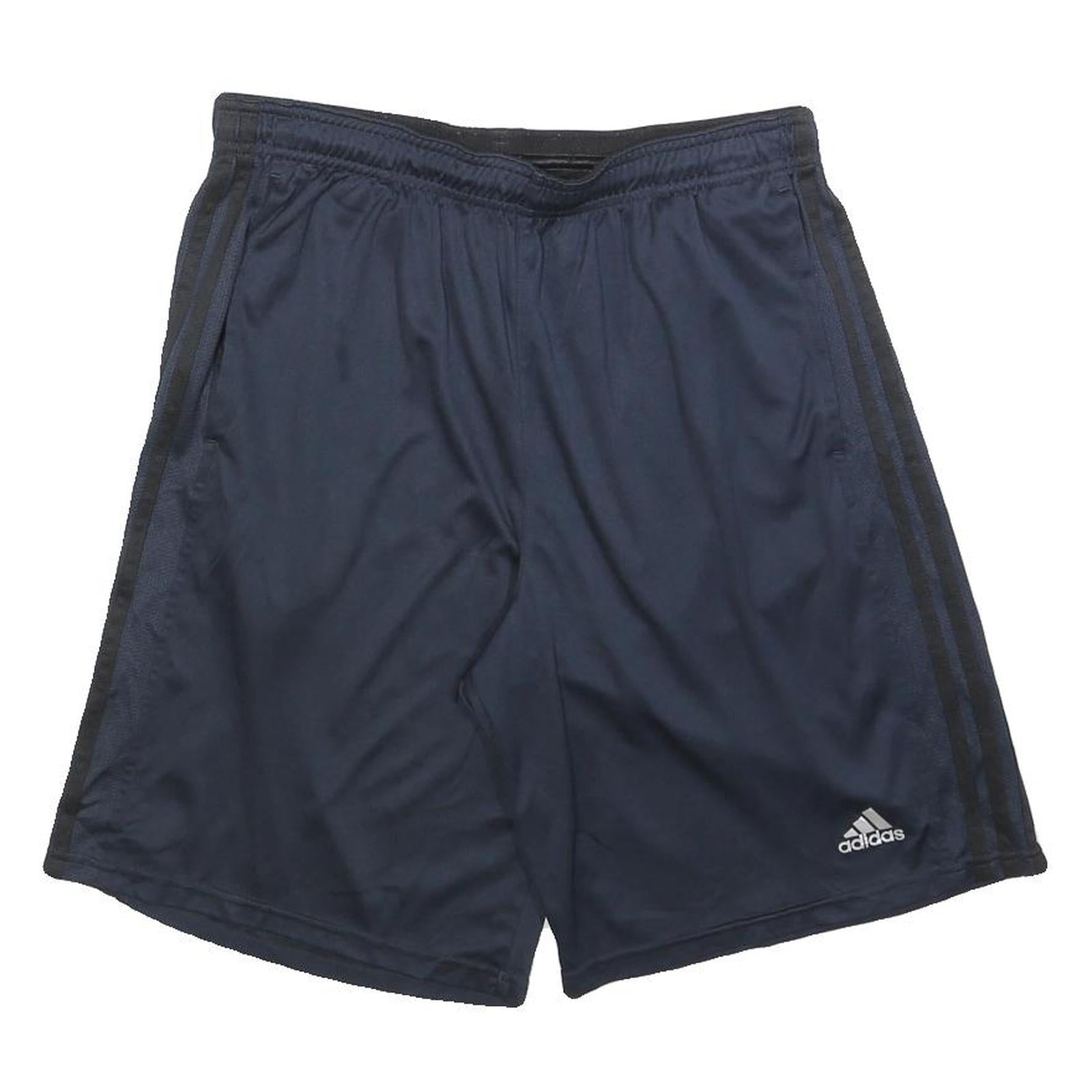 ADIDAS Mens Navy Blue Sports Shorts M W30 Polyester Blend Athletic Gymwear