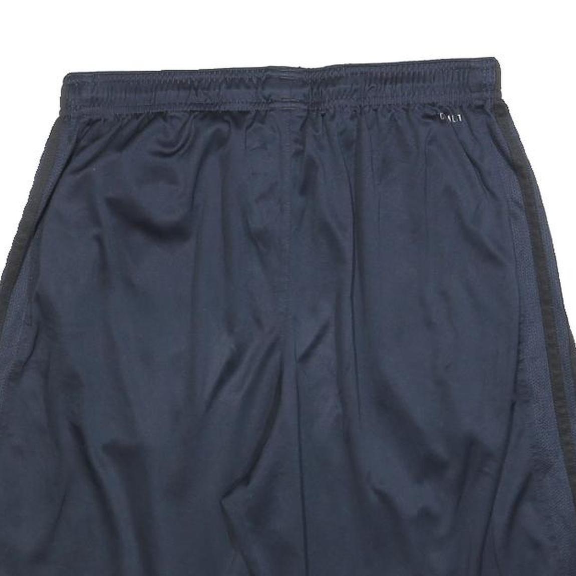 ADIDAS Mens Navy Blue Sports Shorts M W30 Polyester Blend Athletic Gymwear