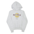 HARD ROCK CAFE Mens Grey Lisbon Pullover Hoodie S Vintage Logo Sweatshirt
