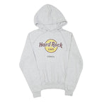HARD ROCK CAFE Mens Grey Lisbon Pullover Hoodie S Vintage Logo Sweatshirt