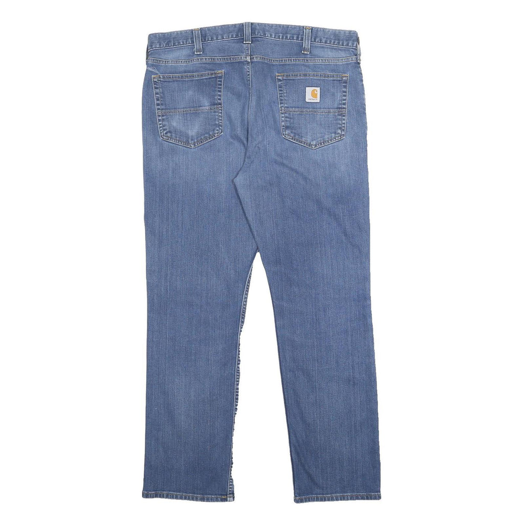 CARHARTT Mens Relaxed Fit Blue Denim Jeans W38 L30 Zip Cotton Blend