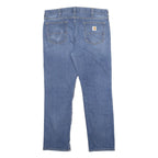 CARHARTT Mens Relaxed Fit Blue Denim Jeans W38 L30 Zip Cotton Blend
