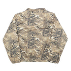 KT GOLF Womens Beige Animal Print Lightweight Jacket M Polyester Zip