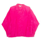 CHAQUE-FOIS BY GIAMA Womens Shirt Pink Collared Long Sleeve 90s M