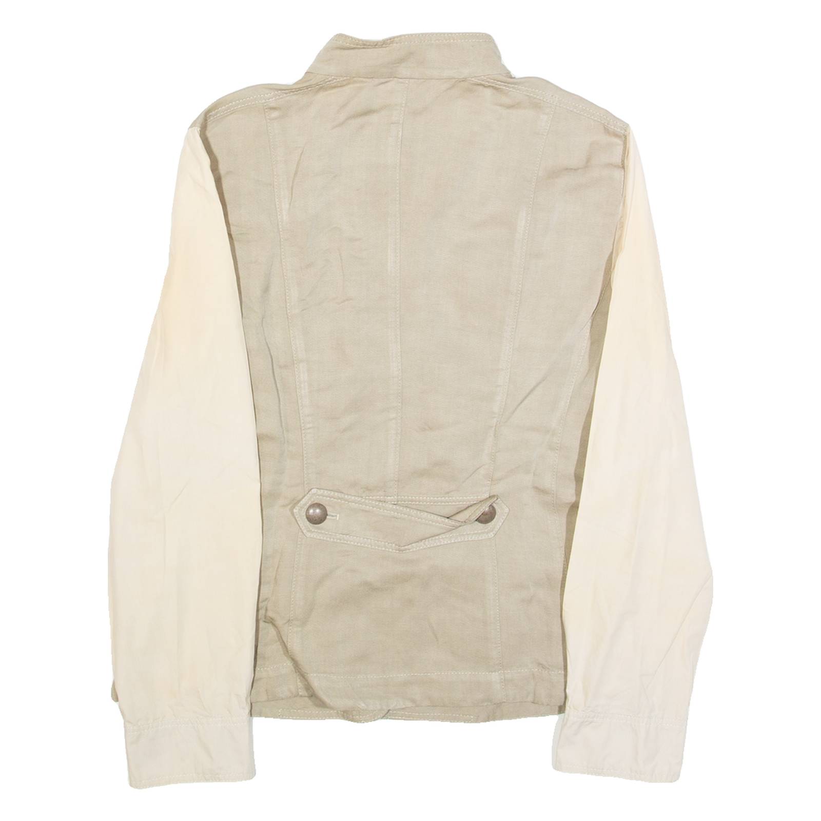 MARC CAIN Womens Coach Jacket Green Linen M