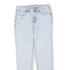 SEVEN Womens Regular Fit Straight Leg Denim Light Wash W28 L29 Classic Zip Jeans