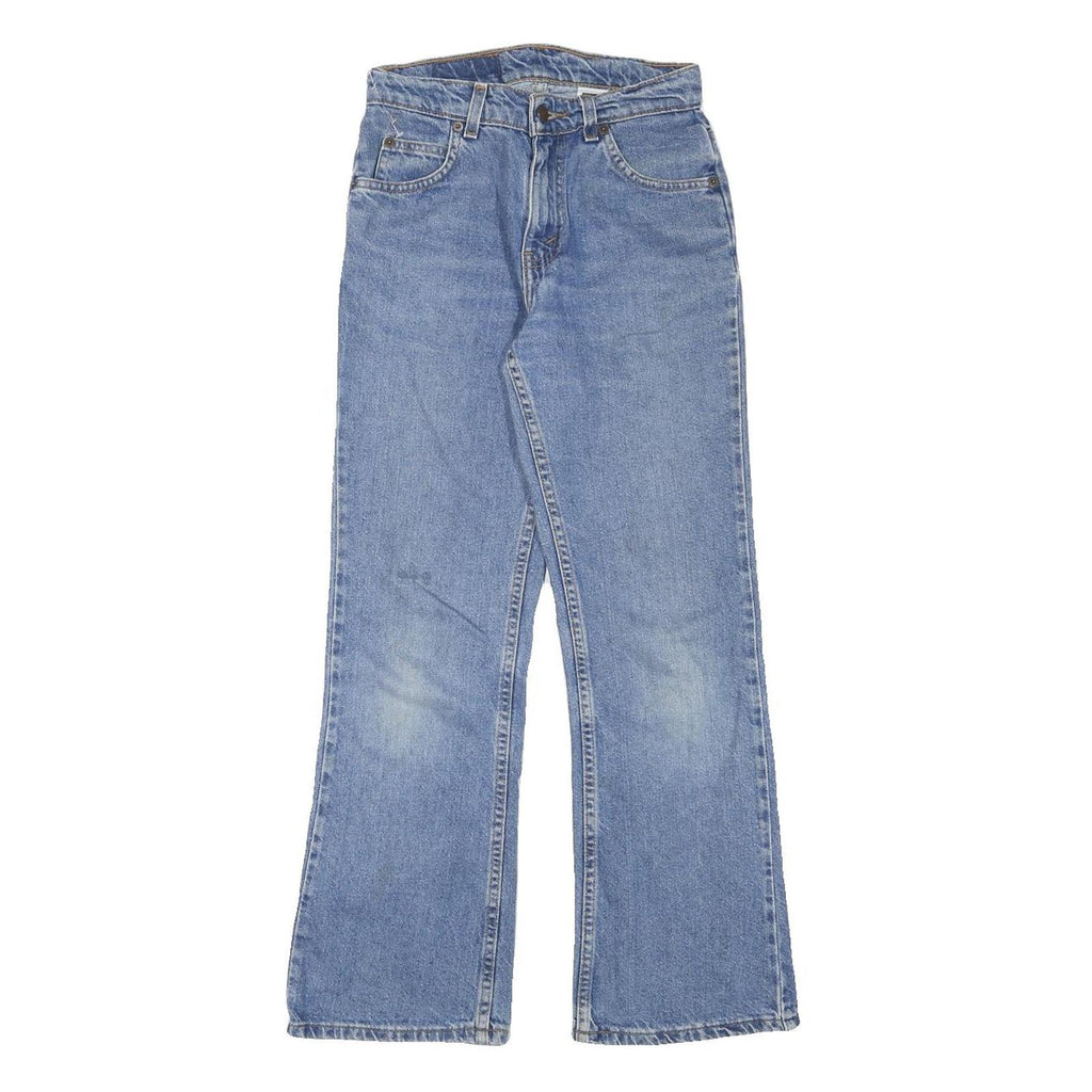 LEVI'S Womens Jeans Blue Regular Flared Denim Medium W24 L27 Classic Fit Zip