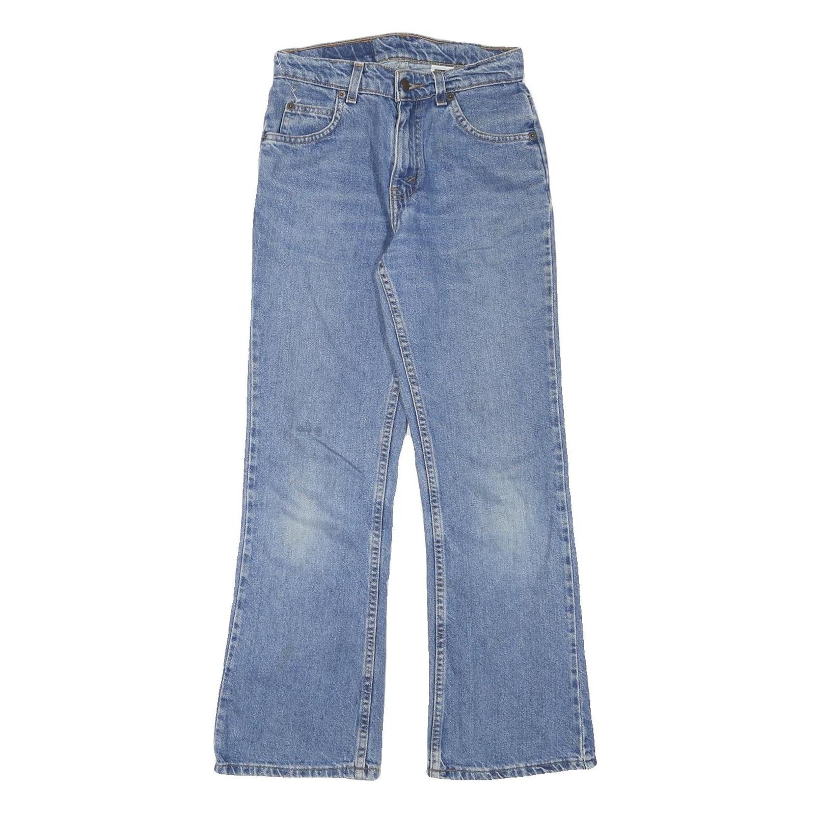 LEVI'S Womens Jeans Blue Regular Flared Denim Medium W24 L27 Classic Fit Zip