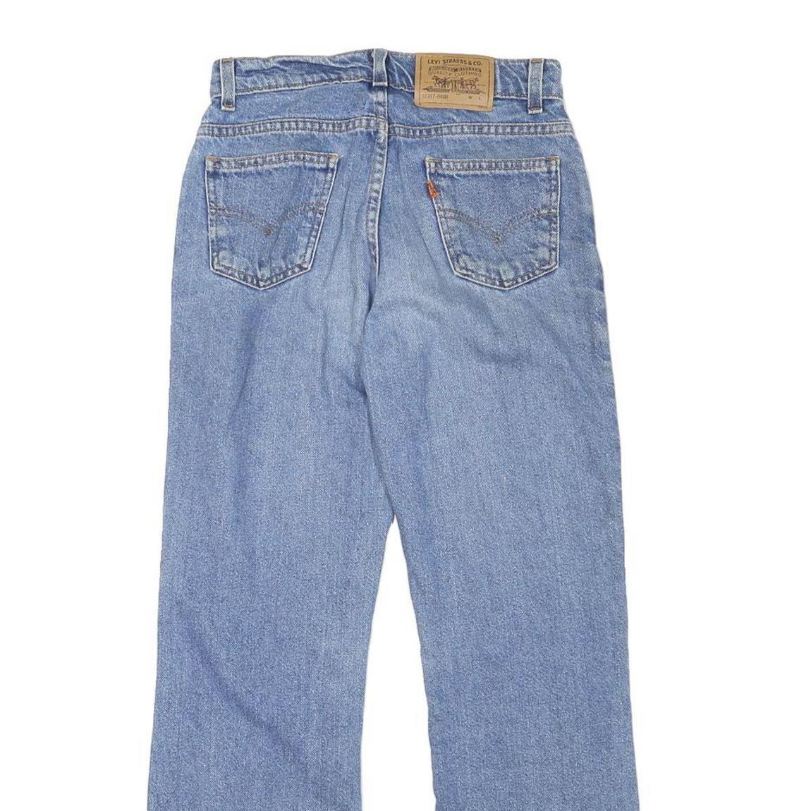 LEVI'S Womens Jeans Blue Regular Flared Denim Medium W24 L27 Classic Fit Zip