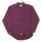 LEVI'S Mens Maroon Cotton Blend Shirt M Button-Up Pockets Casual Relaxed Fit