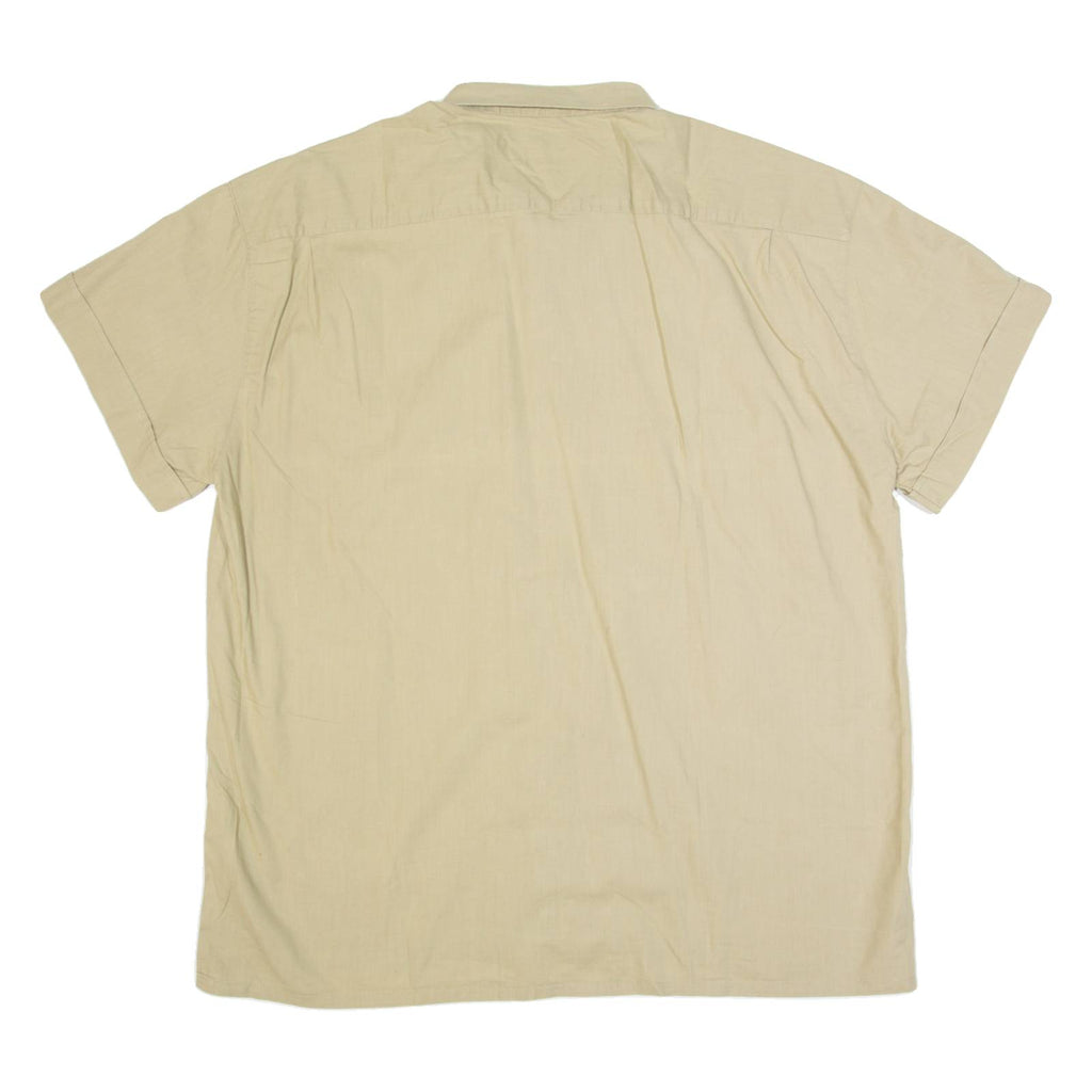 PALLADINO Mens Plain Shirt Brown 2XL