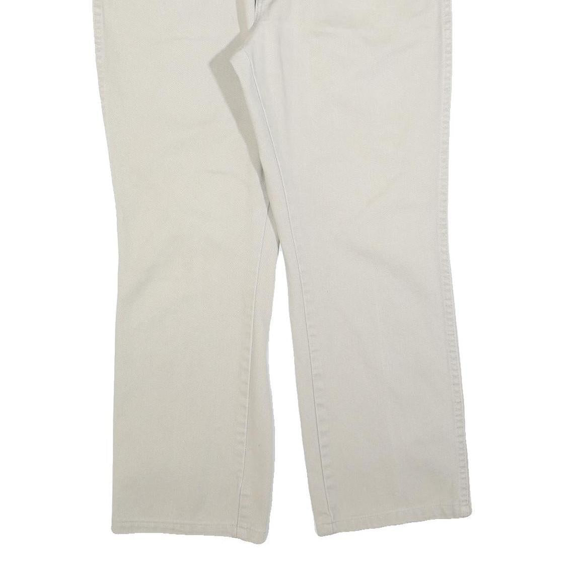 DICKIES Mens Jeans Beige Regular Straight Denim W36 L30 Workwear Casual Zip