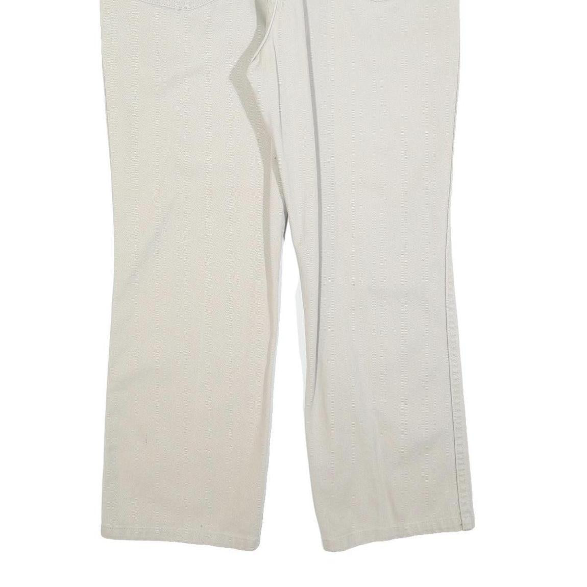 DICKIES Mens Jeans Beige Regular Straight Denim W36 L30 Workwear Casual Zip