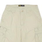 LEE Mens Shorts Beige Cargo Cotton Blend M W32 Utility Pocket Style