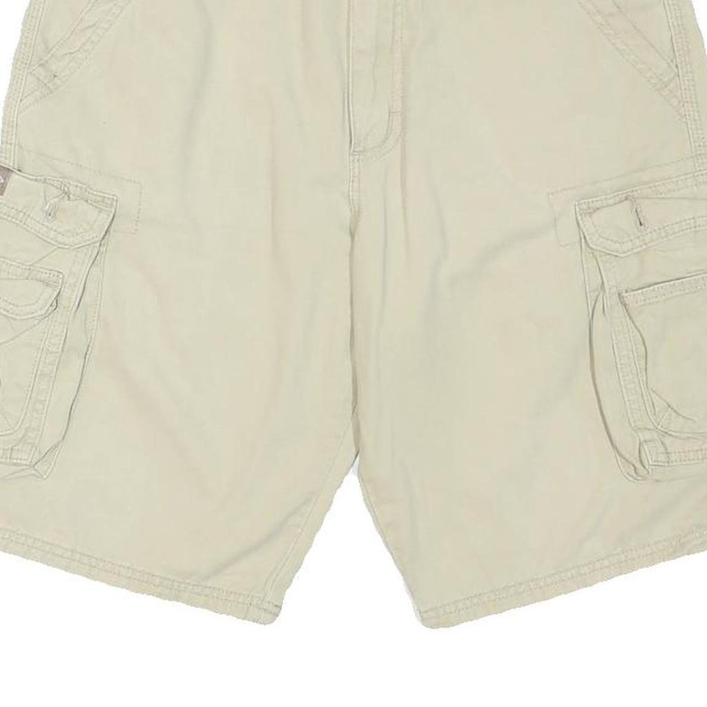 LEE Mens Shorts Beige Cargo Cotton Blend M W32 Utility Pocket Style