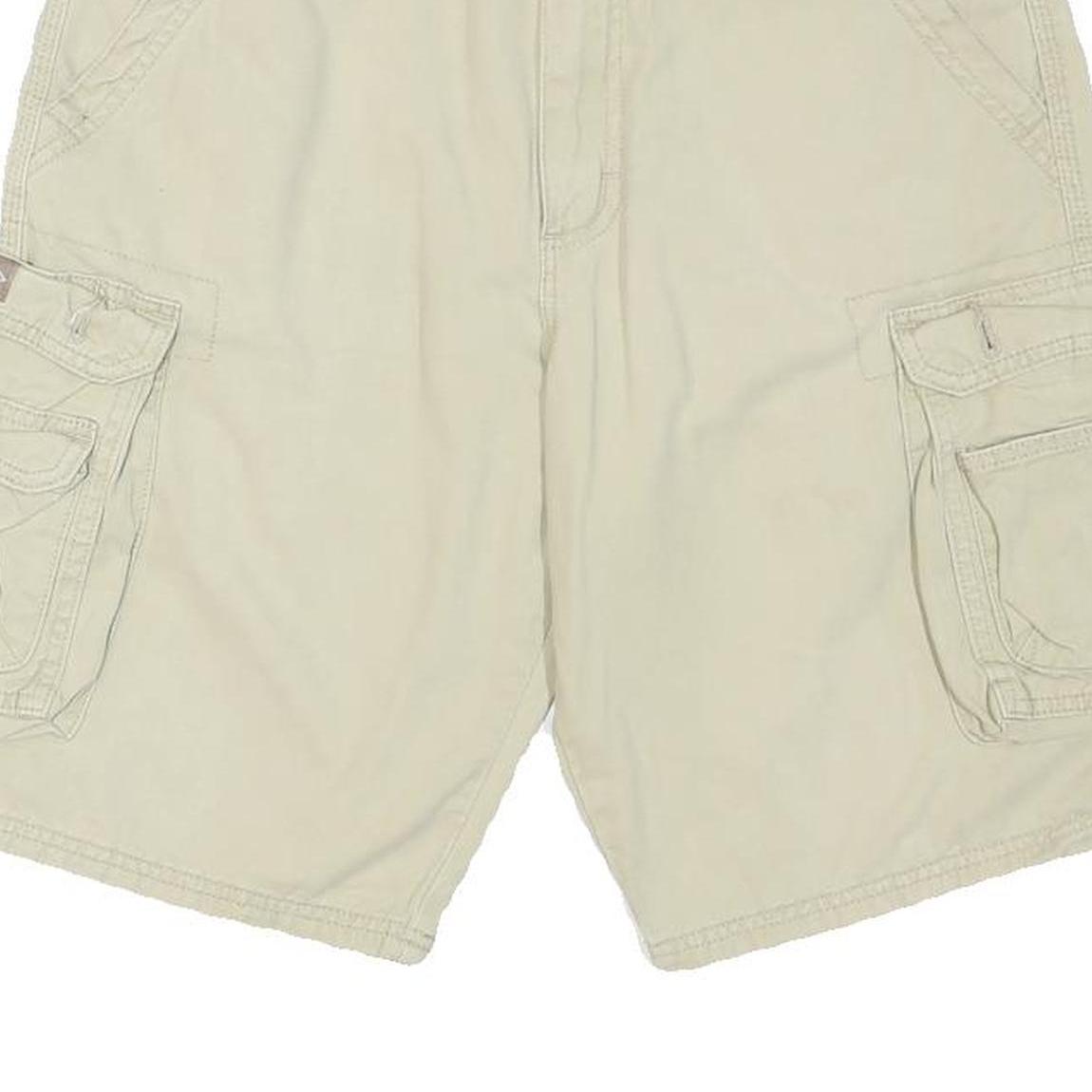 LEE Mens Shorts Beige Cargo Cotton Blend M W32 Utility Pocket Style