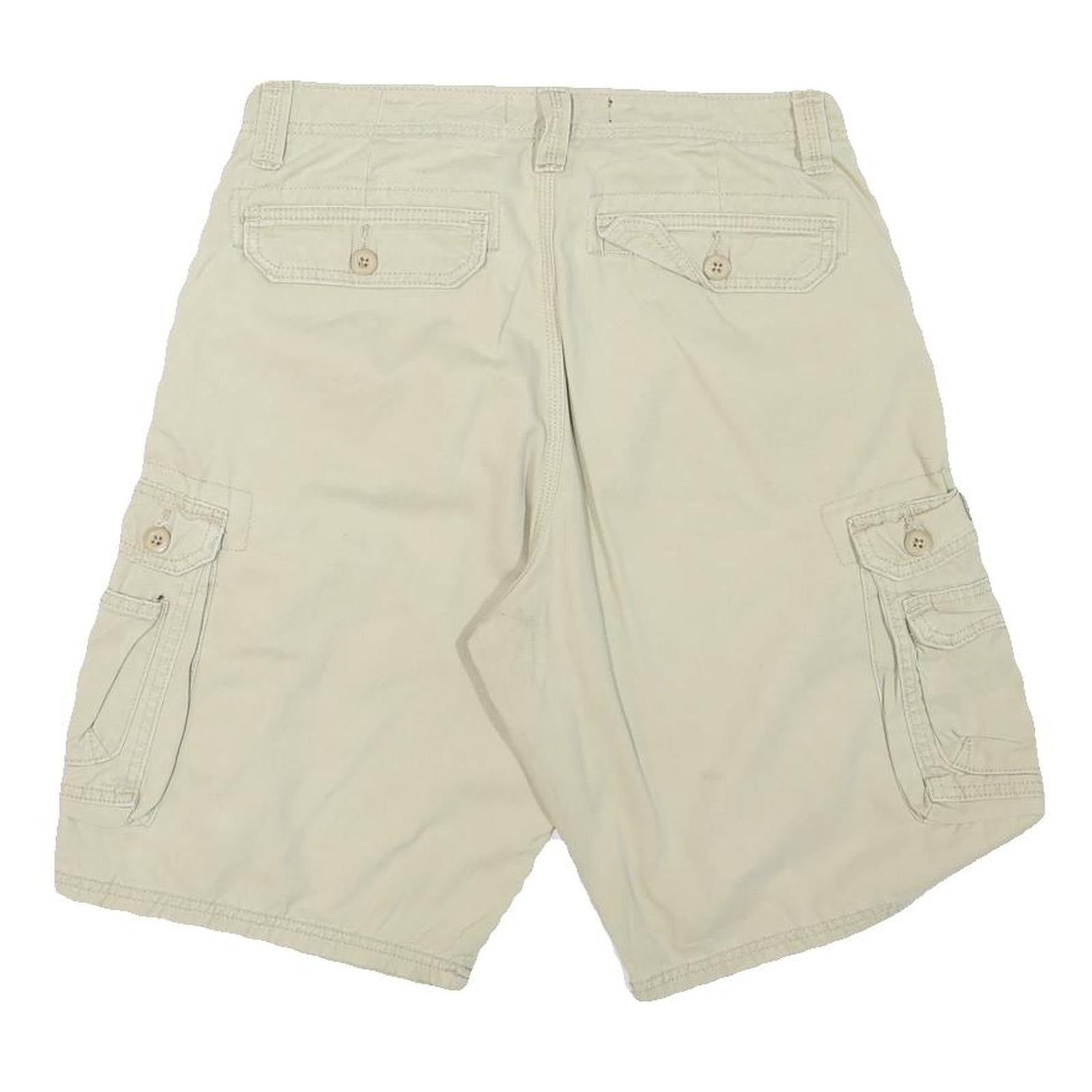LEE Mens Shorts Beige Cargo Cotton Blend M W32 Utility Pocket Style