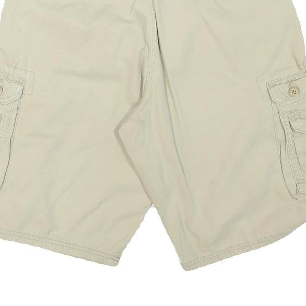 LEE Mens Shorts Beige Cargo Cotton Blend M W32 Utility Pocket Style