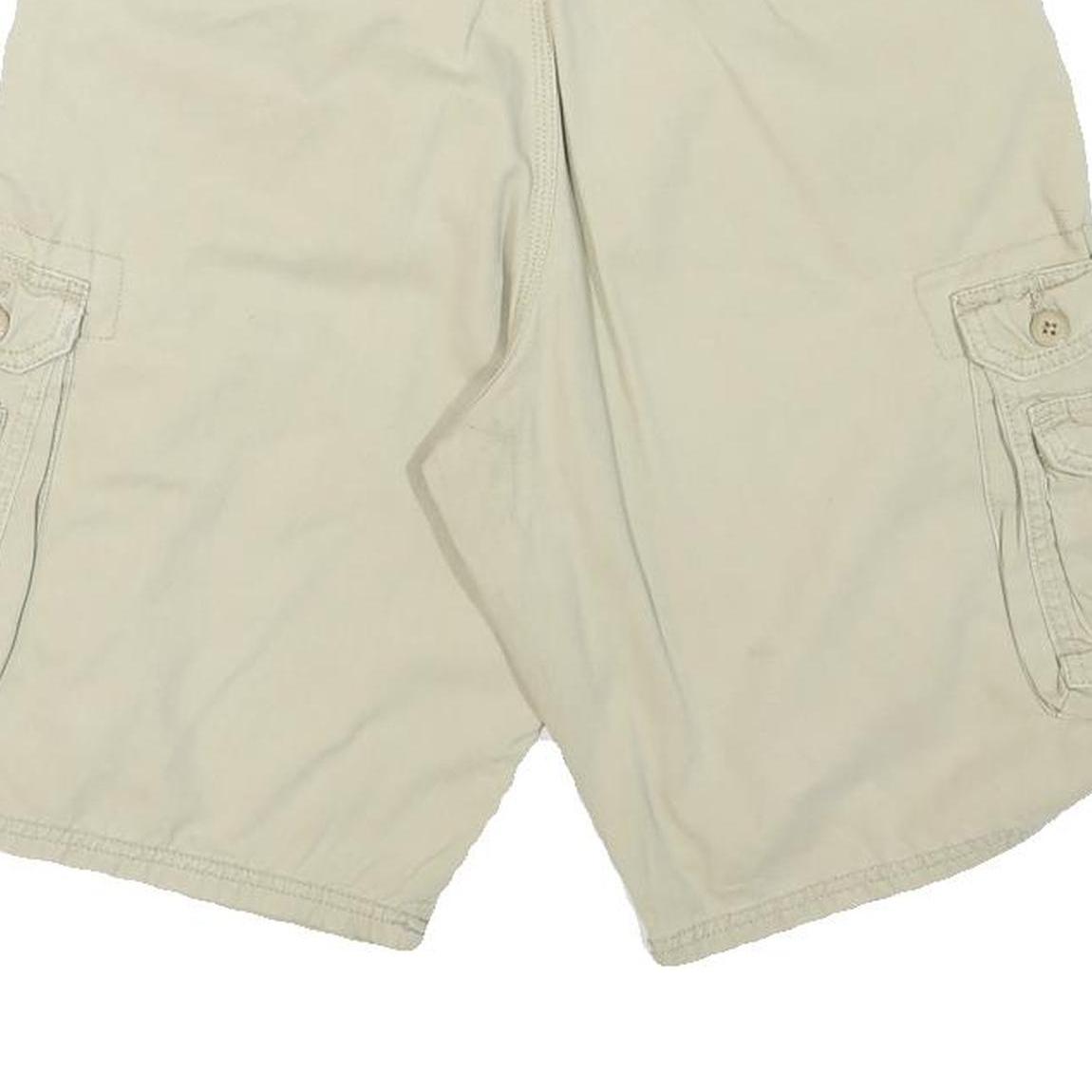 LEE Mens Shorts Beige Cargo Cotton Blend M W32 Utility Pocket Style