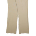 TIDE Mens Regular Beige Polyester Blend Zip Closure Trousers W35 L34 Chino Style