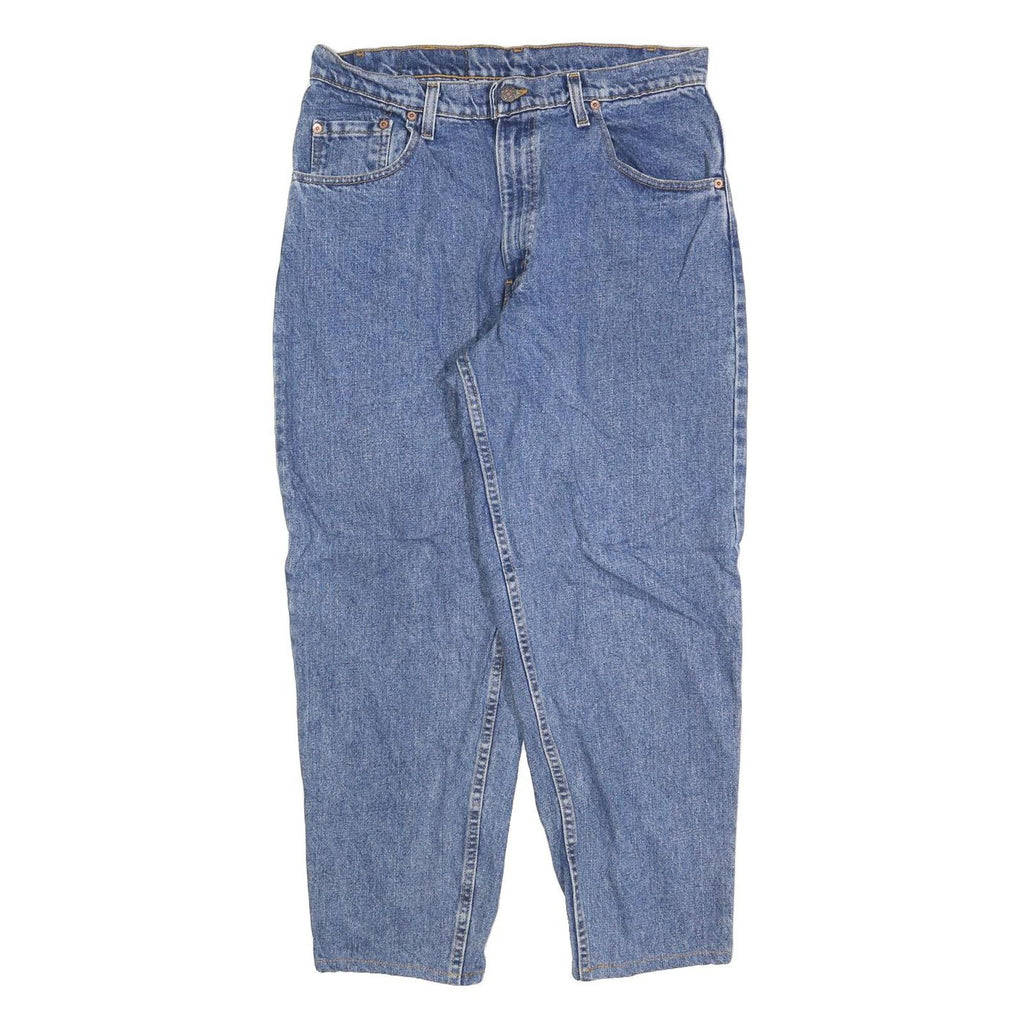 LEVI'S 550 Tapered Mens Jeans Blue Loose Denim Medium W33 L28 Relaxed Fit Zip