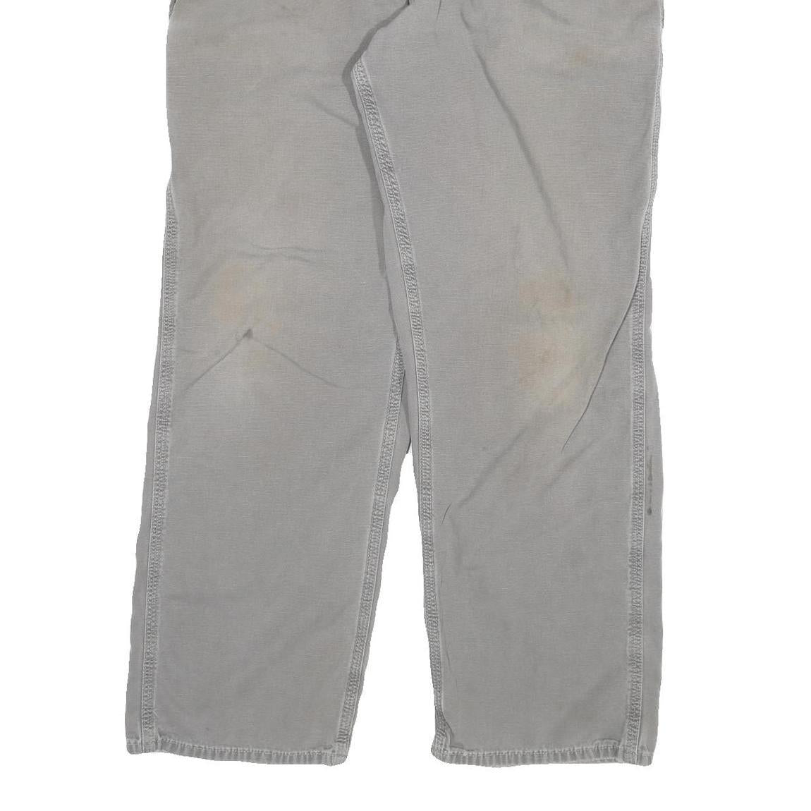 CARHARTT Mens Jeans Beige Relaxed Straight Denim Medium W33 L29 Workwear Casual