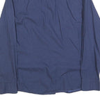 TOMMY HILFIGER Mens Blue Pattern Shirt S Cotton Blend Casual Button Shirt