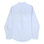 TOMMY HILFIGER Mens Blue Navy & Red Block Cotton Shirt M Button-Down Long Sleeve