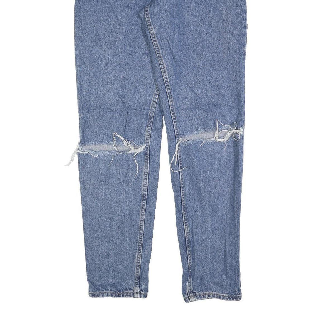 LEVI'S 550 Tapered Womens Jeans Blue Relaxed Denim Medium W28 L32 Distressed