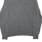 NAUTICA Mens Grey Patterned Pullover Crew Neck Basic Knit S Cotton Blend Jumper