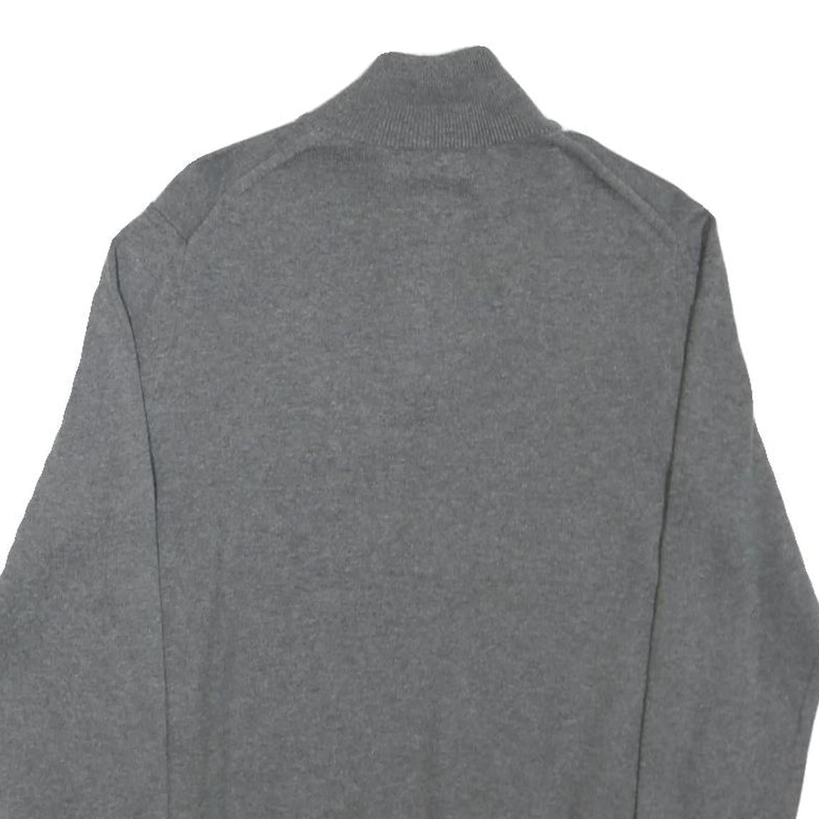 NAUTICA Mens Grey Patterned Pullover Crew Neck Basic Knit S Cotton Blend Jumper