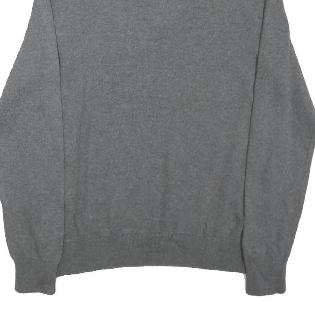 NAUTICA Mens Grey Patterned Pullover Crew Neck Basic Knit S Cotton Blend Jumper