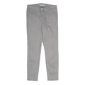 LEVI'S Womens Slim Grey Cotton Blend Zip Trousers W28 L26 Casual