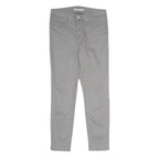 LEVI'S Womens Slim Grey Cotton Blend Zip Trousers W28 L26 Casual