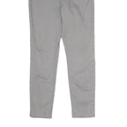 LEVI'S Womens Slim Grey Cotton Blend Zip Trousers W28 L26 Casual