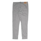 LEVI'S Womens Slim Grey Cotton Blend Zip Trousers W28 L26 Casual