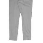 LEVI'S Womens Slim Grey Cotton Blend Zip Trousers W28 L26 Casual