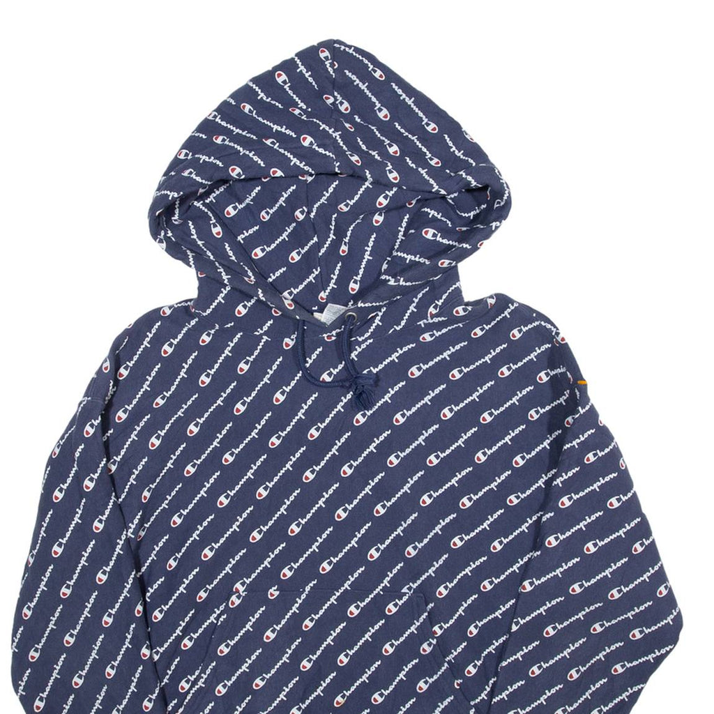 CHAMPION REVERSE WEAVE Womens Blue Hoodie M