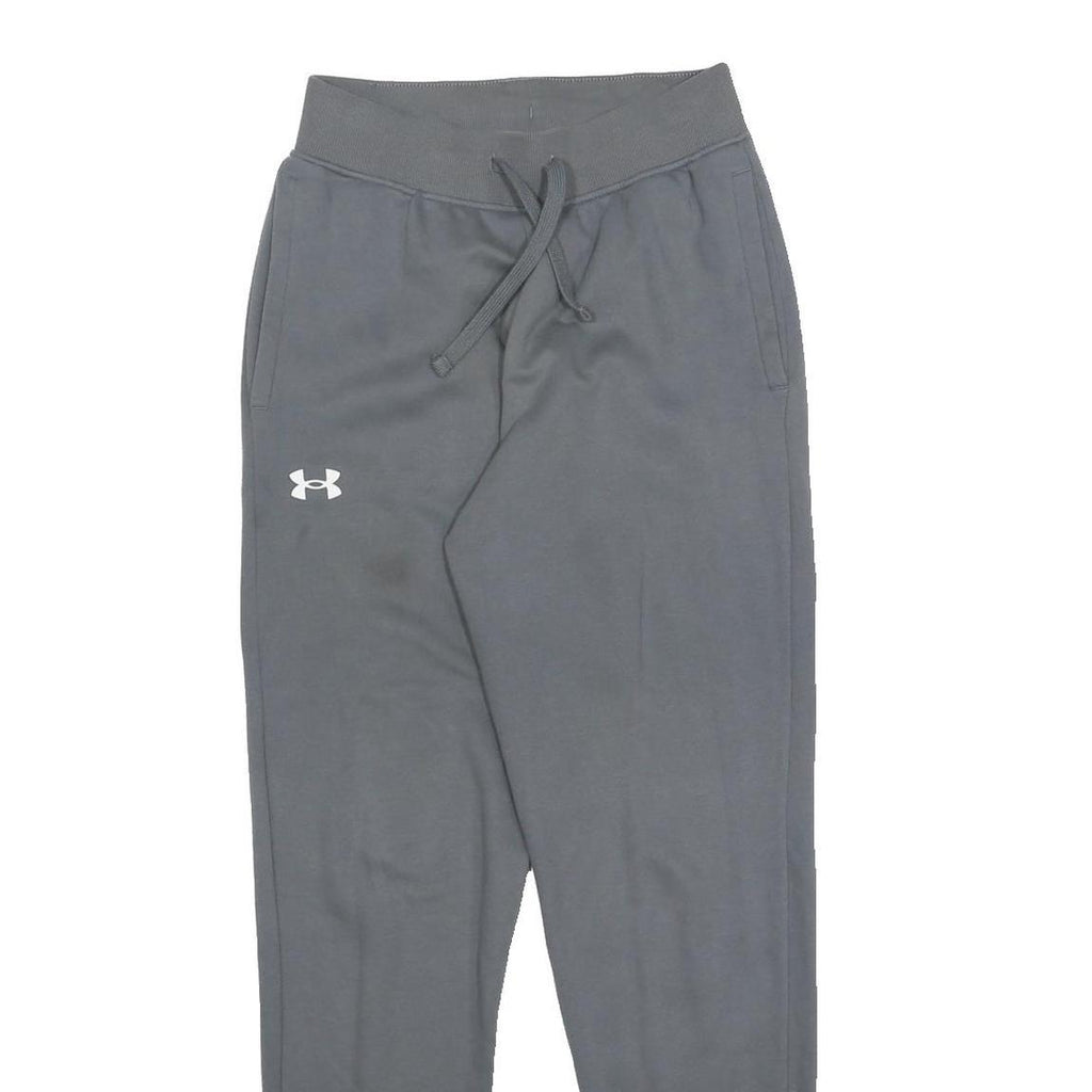 UNDER ARMOUR Womens Joggers Grey Slim Tapered Size S W24 L29 Cotton Blend Comfy