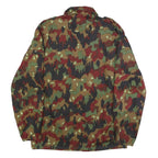 SPILAG Mens Green & Brown Camouflage Cotton Blend Jacket M Zip Military Style