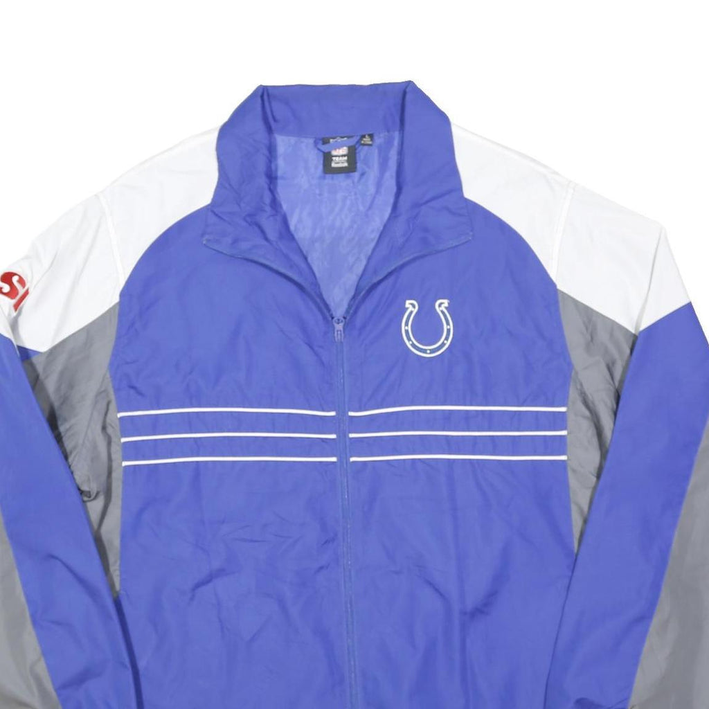 NFL Mens Blue & Grey Zip Up Track Jacket L Polyester Sportswear