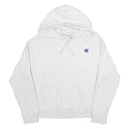CHAMPION REVERSE WEAVE Womens White Hoodie L Cotton Blend Pullover Casual