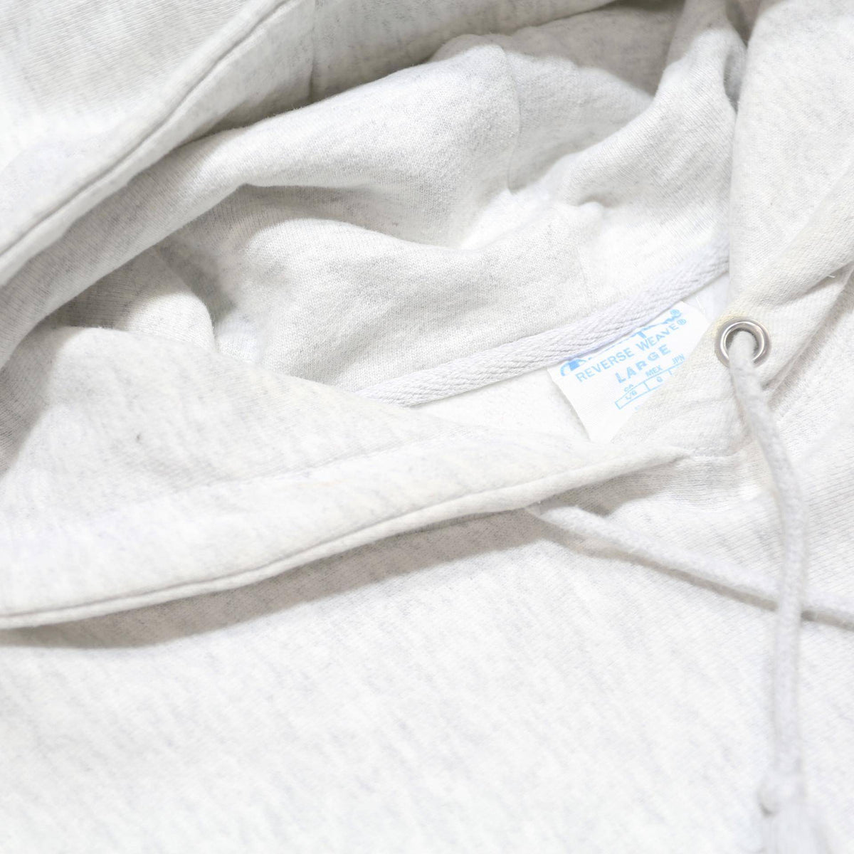 CHAMPION REVERSE WEAVE Womens White Hoodie L Cotton Blend Pullover Casual
