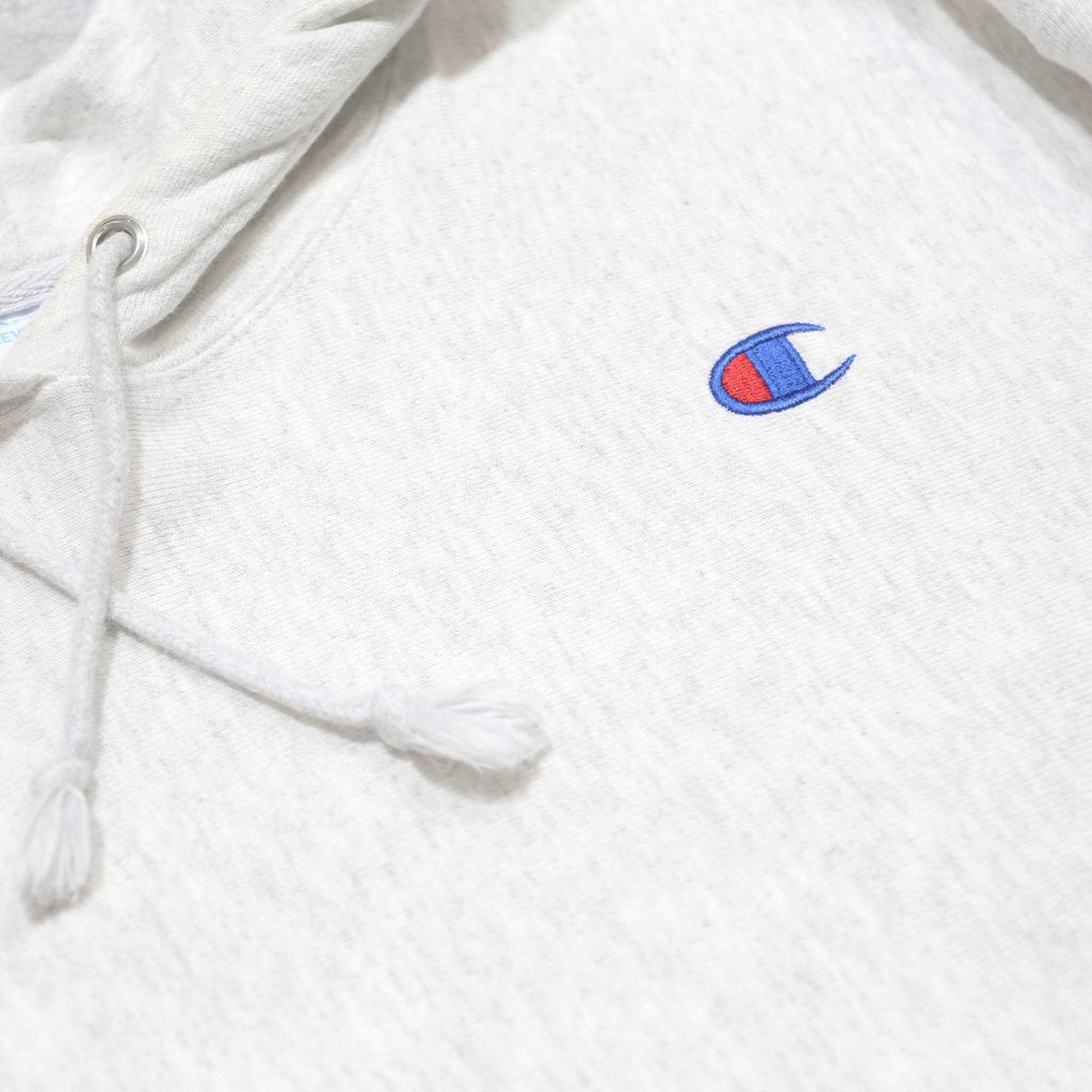 CHAMPION REVERSE WEAVE Womens White Hoodie L Cotton Blend Pullover Casual