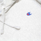 CHAMPION REVERSE WEAVE Womens White Hoodie L Cotton Blend Pullover Casual