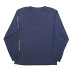 JANSPORT Mens Navy University Of Montevallo Long Sleeve Crew Neck T-Shirt S